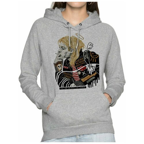 фото Худи dreamshirts studio, размер 44, серый