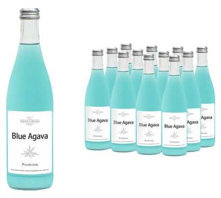 Лимонад "Formen" Blue Agava 0,5 л стекло бут. 12 шт. - фотография № 2