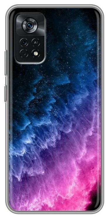 Дизайнерский силиконовый чехол для Поко Х4 Pro 5G / Xiaomi Poco X4 Pro 5G Космос