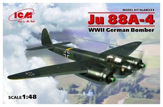 48233 ICM Германский бомбардировщик Ju 88A-4 Масштаб 1/48