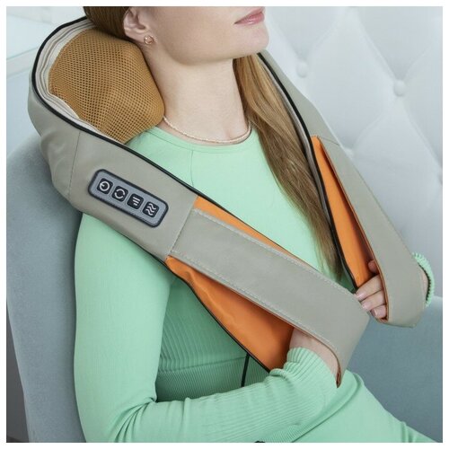 Массажёр для спины и шеи LuazON LEM-21 наплечный ИК-подогрев 220 В 2977₽