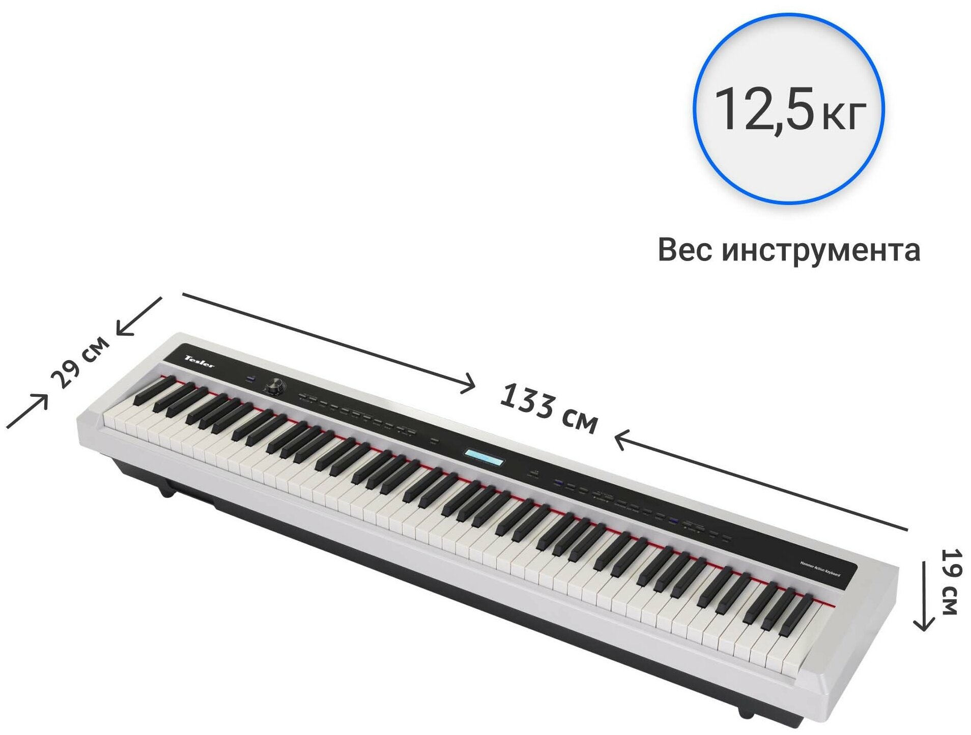 Цифровое пианино TESLER STZ-8800 BLACK - фото №14