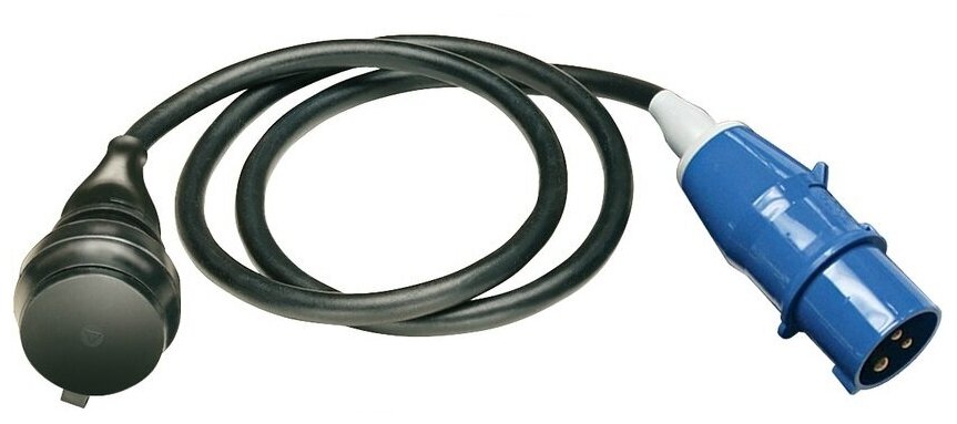 1132920 Brennenstuhl удлинитель-переноска Adapter Cable, 1,5м, вилка CEE, розетка 230V/16A, кабель черный, IP44