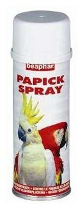 Anti Veren-pluk Papick Spray (Beaphar) спрей против выдергивания перьев у птиц, 200 мл - фотография № 2