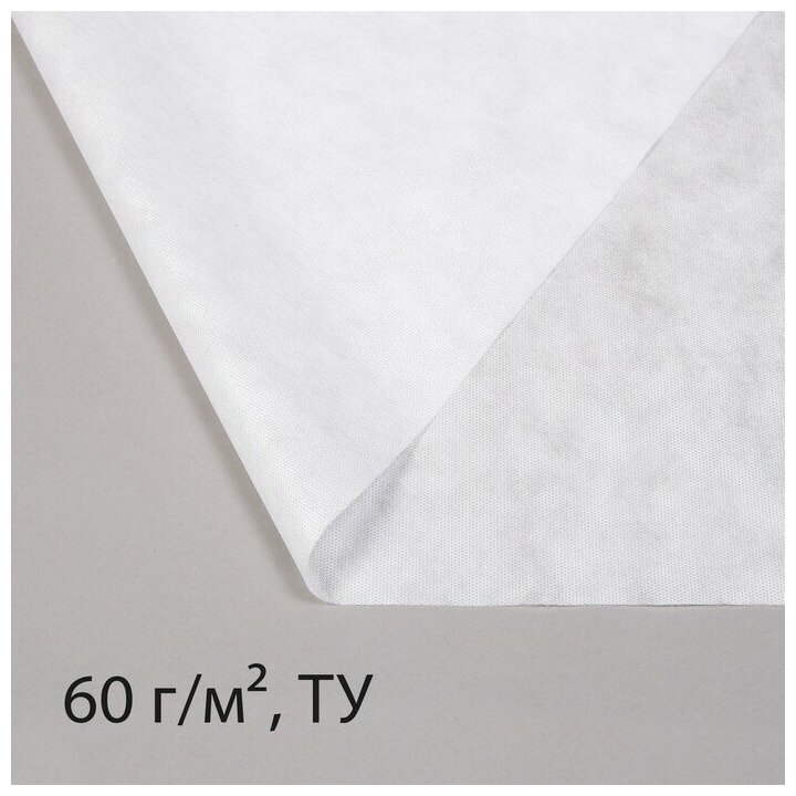 Материал укрывной, 10 × 1,6 м, плотность 60 г/м², с УФ-стабилизатором, белый, Greengo, Эконом 20% - фотография № 3