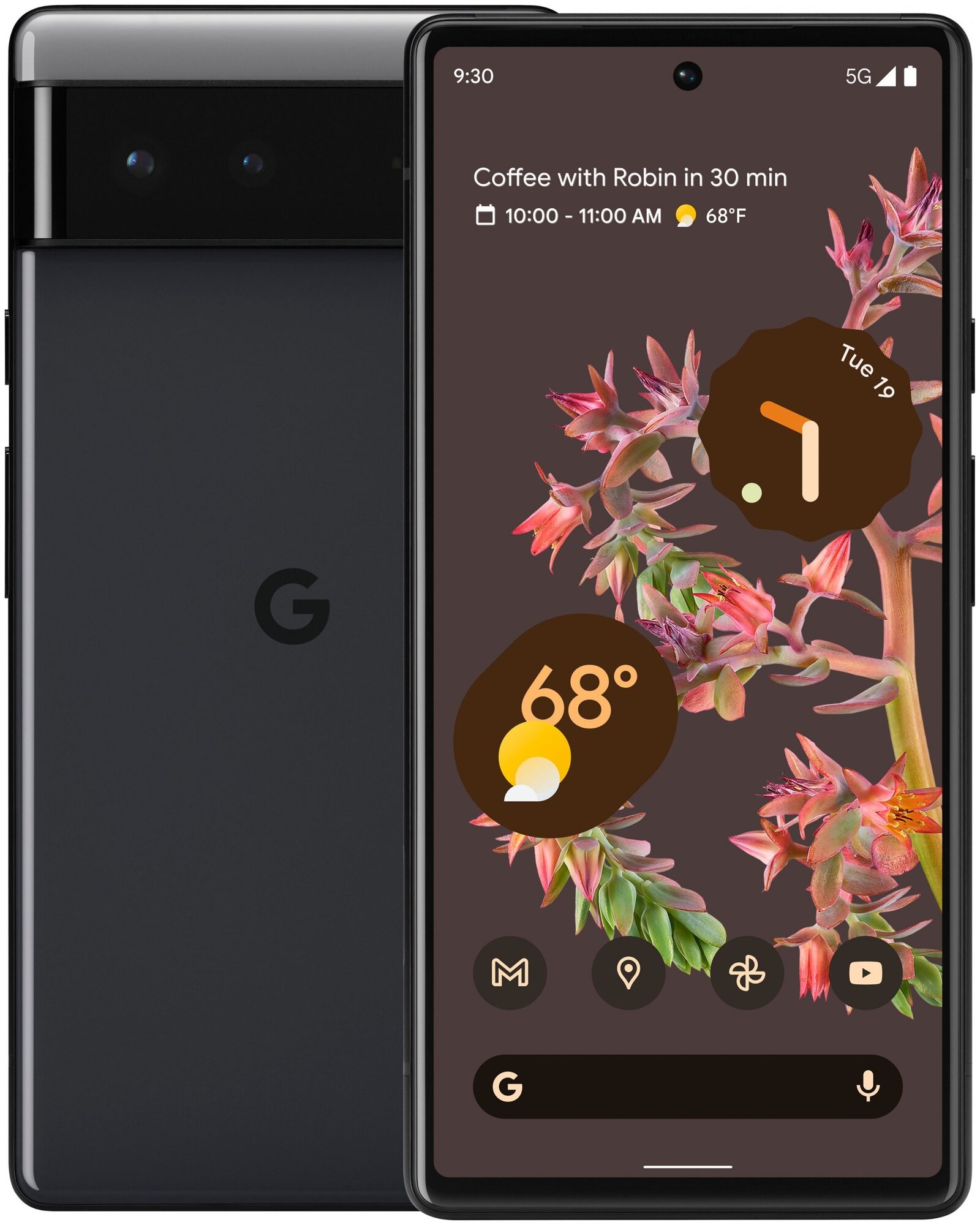Мобильный телефон Google Pixel 6 8/128Gb EU бурный черный (stormy black)