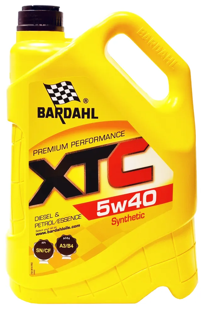 Полусинтетическое моторное масло Bardahl XTC 5W-40 SN/CF, 5 л, 1 шт.