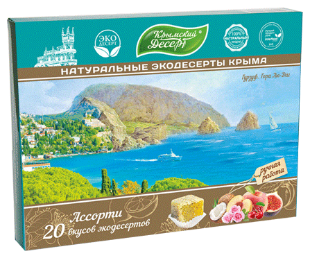 Крымский Десерт Рахат-лукум «Гурзуф» 20 вкусов, 350 г
