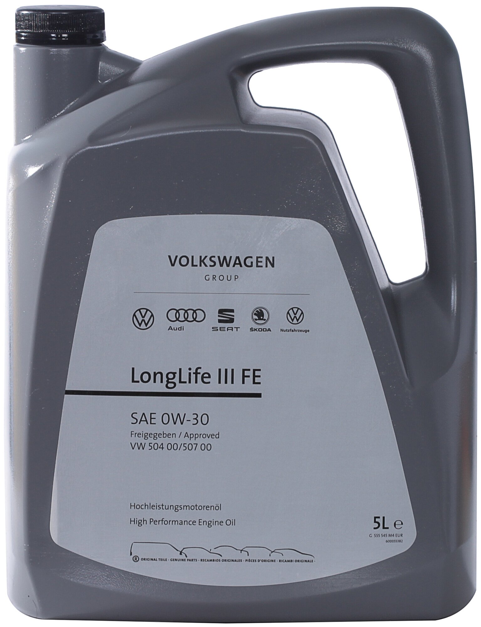 Синтетическое моторное масло VOLKSWAGEN Longlife III FE 0W-30