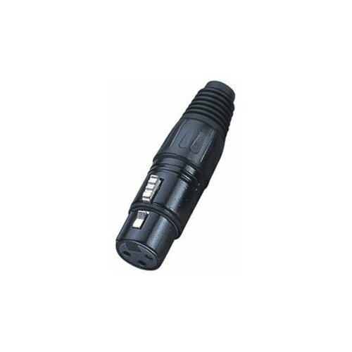 eco rx004f black разъем cannon кабельный мама 3 х контактный цвет черный Разъем XLR (Мама) Roxtone RX004F