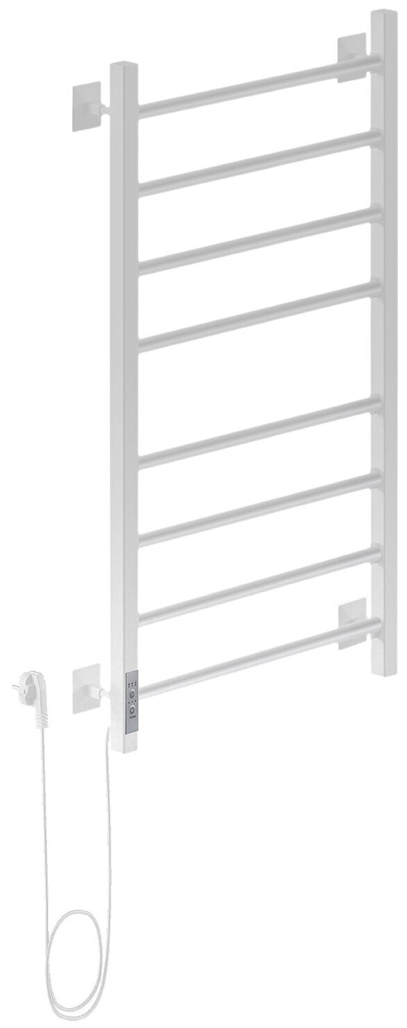 Полотенцесушитель электрический Ника Step-3 80/40 белый (Подключение слева)