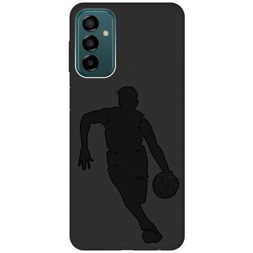 Матовый чехол Basketball для Samsung Galaxy M23 5G / Самсунг М23 5г с 3D эффектом черный матовый чехол rich scrooge для samsung galaxy m23 5g самсунг м23 5г с 3d эффектом черный