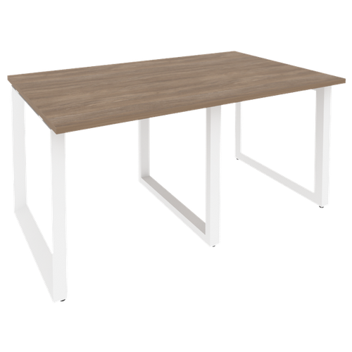 Конференц стол для переговоров (2 столешницы) Onix O.MO-PRG-2.0 Дуб Аризона/Белый металл 1560x980x750