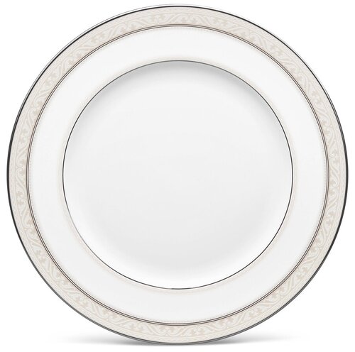 Тарелка обеденная Noritake Монтвейл, платиновый кант 27 см