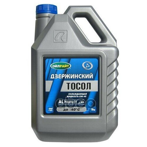 Тосол Oilright Дзержинский Ож-40 Тм Готовый -40c Синий 5 Кг 5038/П OILRIGHT арт. 5038П