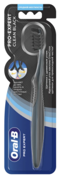 Procter&Gamble Зубная щетка Oral-B Pro Expert Clean Black 35 Средней жесткости