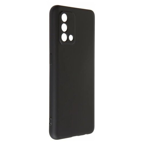 Чехол DF для Oppo A74 4G с микрофиброй Silicone Black oOriginal-13 чехол mypads puloka and classic для oppo a74 4g