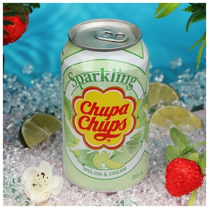 Газированный напиток Chupa Chups «?Дыня крем»?, 345 мл - фотография № 4