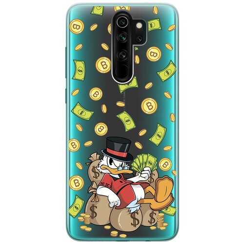 Силиконовый чехол с принтом Rich Scrooge для Xiaomi Redmi Note 8 Pro / Сяоми Редми Ноут 8 Про силиконовый чехол с принтом rich scrooge для xiaomi redmi 4x сяоми редми 4х