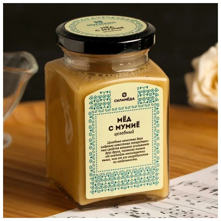 Сила меда Мёд с мумиё Мир мёда, 300 г - фотография № 3