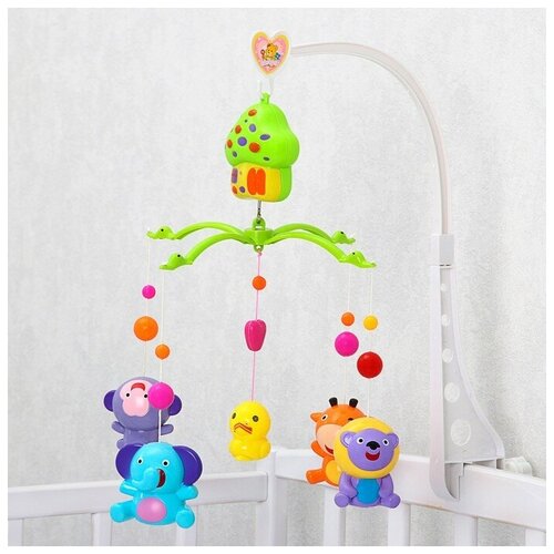 Мобиль музыкальный Домик Джунгли 2 заводной 1666₽