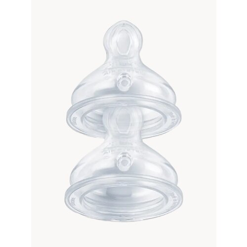 NUK FIRST CHOICE Соска для бутылочки латексная с отверстием М для молока 6-18 месяцев 2 шт 715₽