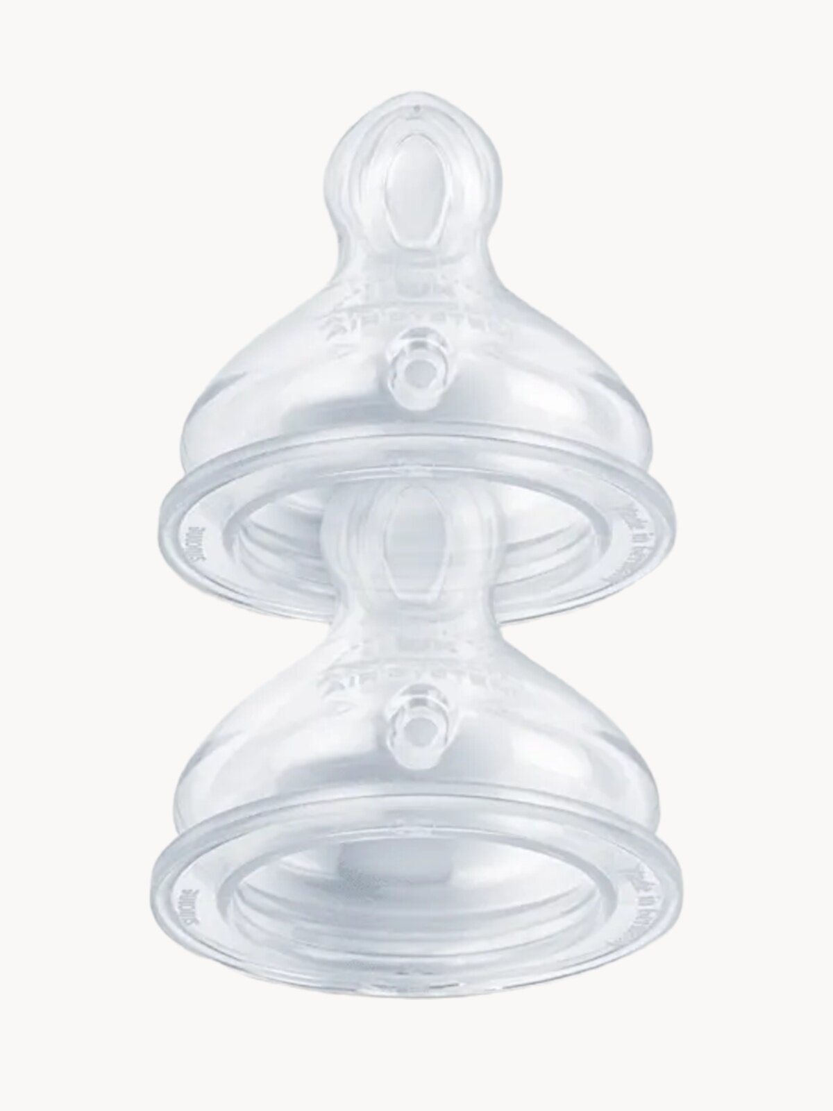 NUK FC+ Соска для бутылочки силиконовая с отверстием М, 0-6 месяцев, 2 шт