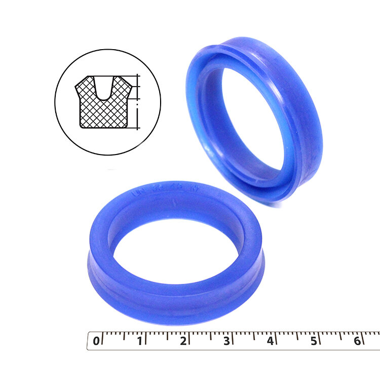 Манжета гидравлическая 35х45х10 (манжета цилиндра 45*35*10) тип UN PU (полиуретан)