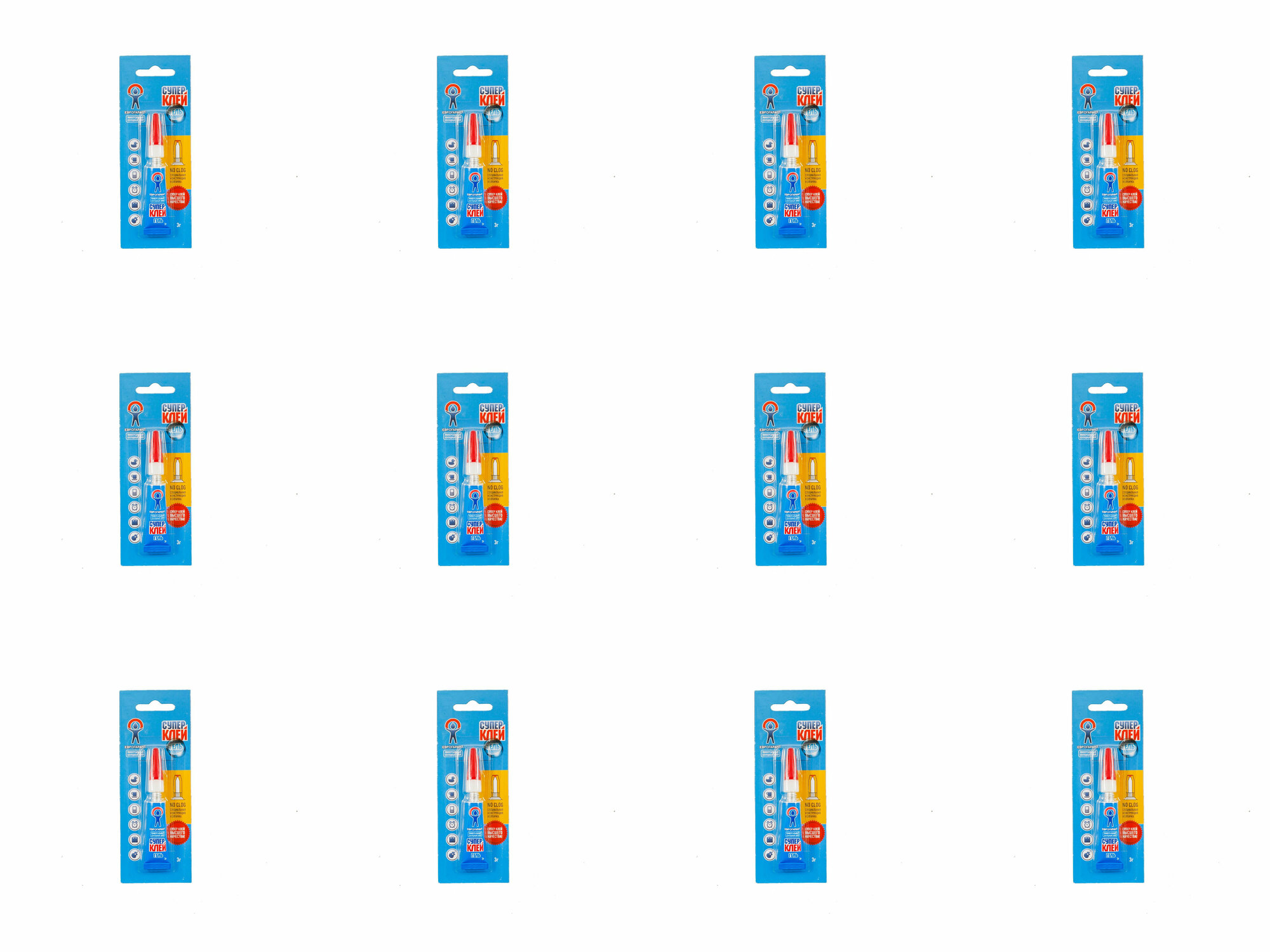 EG Еврогарант Супер клей Секундный 3 г  12 шт