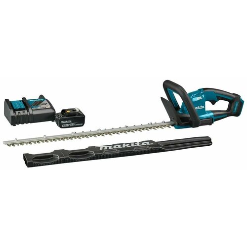 Аккумуляторный кусторез LXT 18 В, 60 см Makita DUH606RT черный, бирюзовый, зеленый, голубой