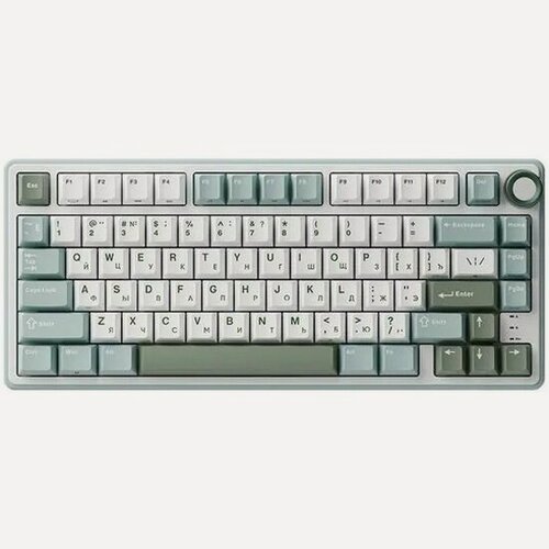 Изображение товара Клавиатура механическая Royal Kludge R75 Sky cyan (switch K silver) (6935280823916)