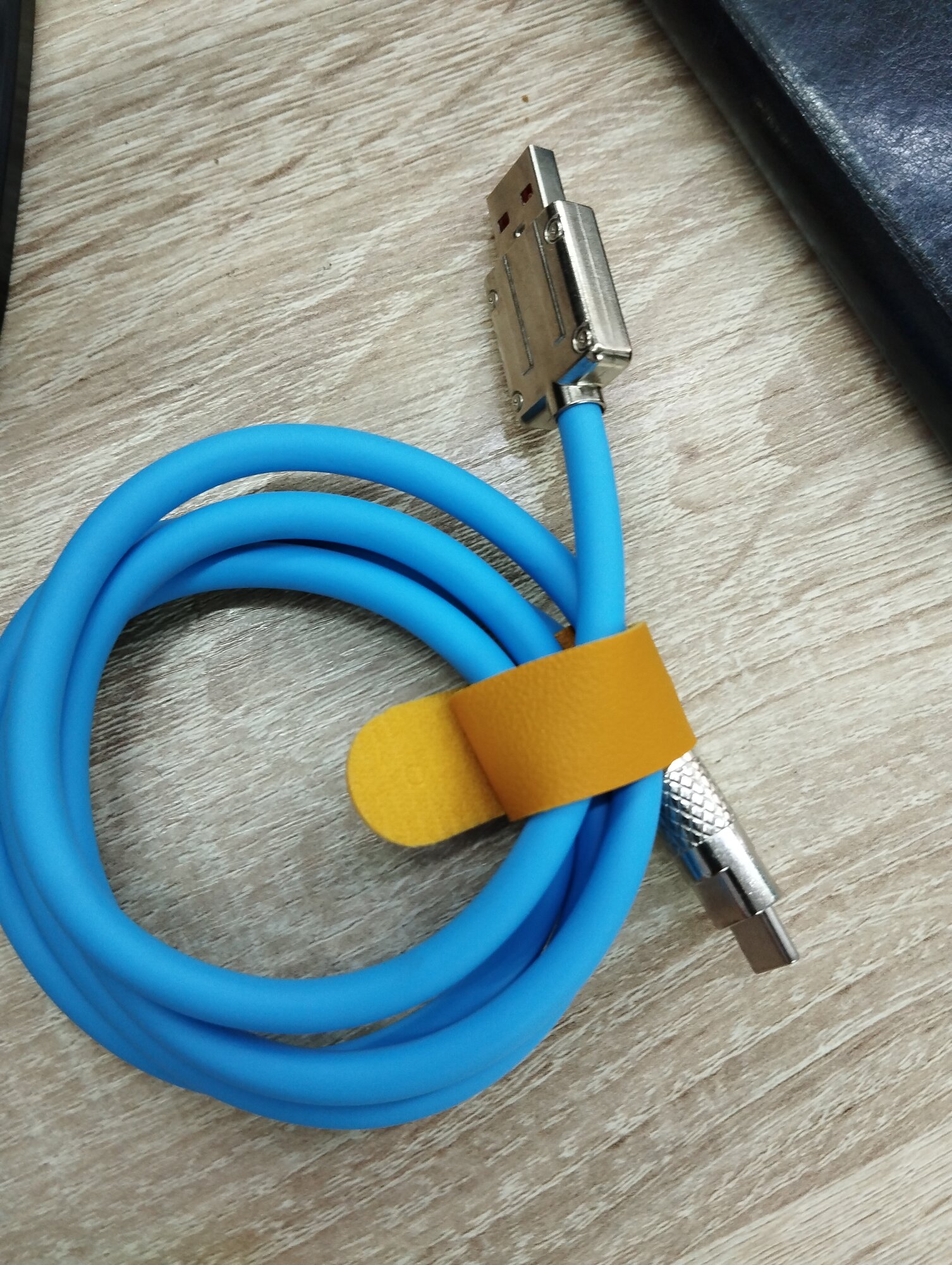 Кабель Usb tupe-c. Для телефона Xiaomi Redmi Poco Samsung. , Синый