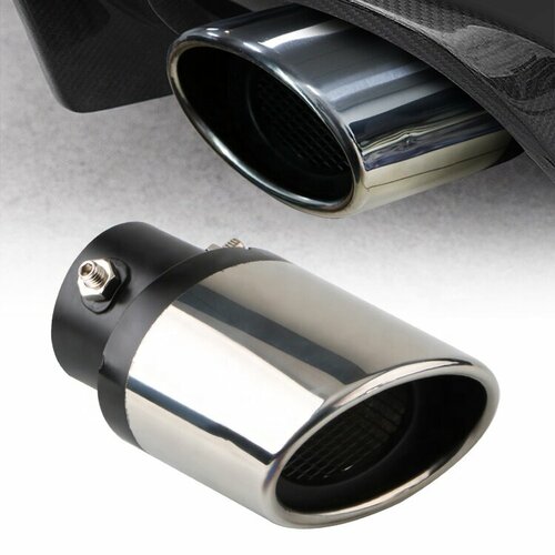 Насадка на выхлопную трубу: хромированный наконечник глушителя из нержавеющей стали для автомобиля арт. YC-WH0009