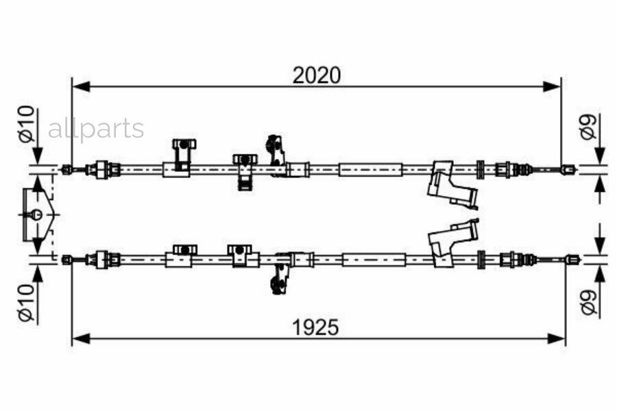 BOSCH 1987482709 Тормозной трос