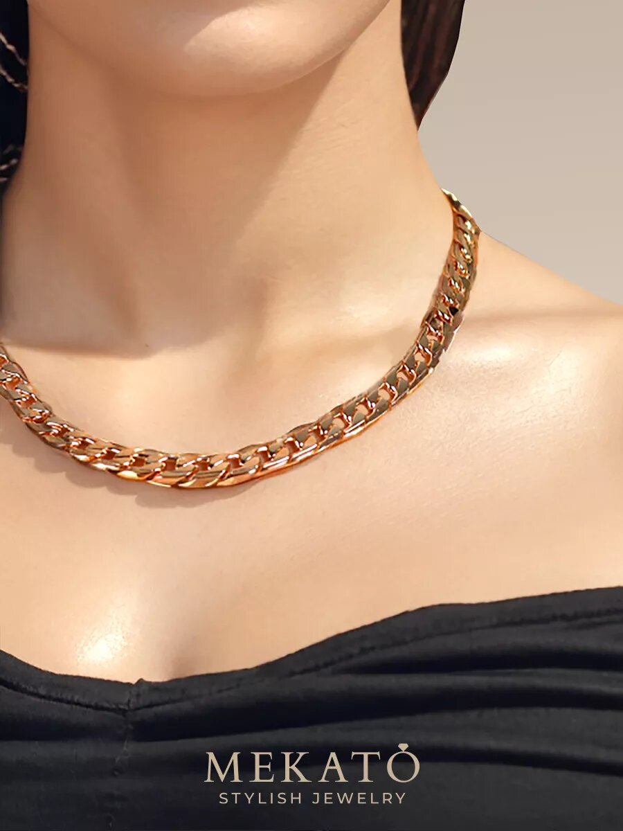 Цепь МЕКАТО, длина 60 см, золотой — фото 1