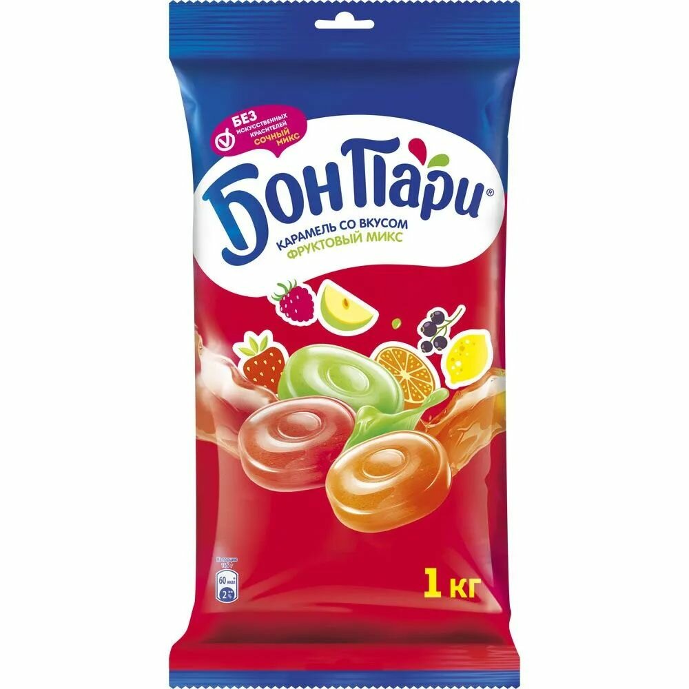 Леденцы Бон Пари фруктовый микс, 1 кг