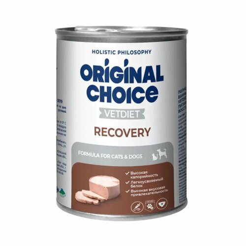 Консервы для собак и кошек Original Choice VetDiet Recovery в период восстановления, 340 г