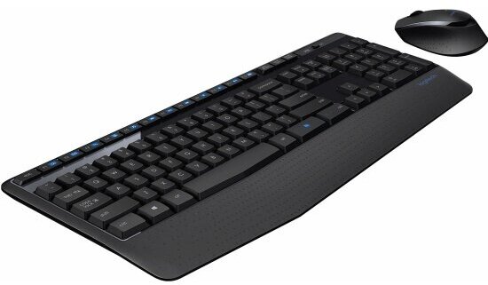 Комплект (клавиатура+мышь) LOGITECH MK345, USB 2.0, беспроводной, черный [920-008534] - фото №8