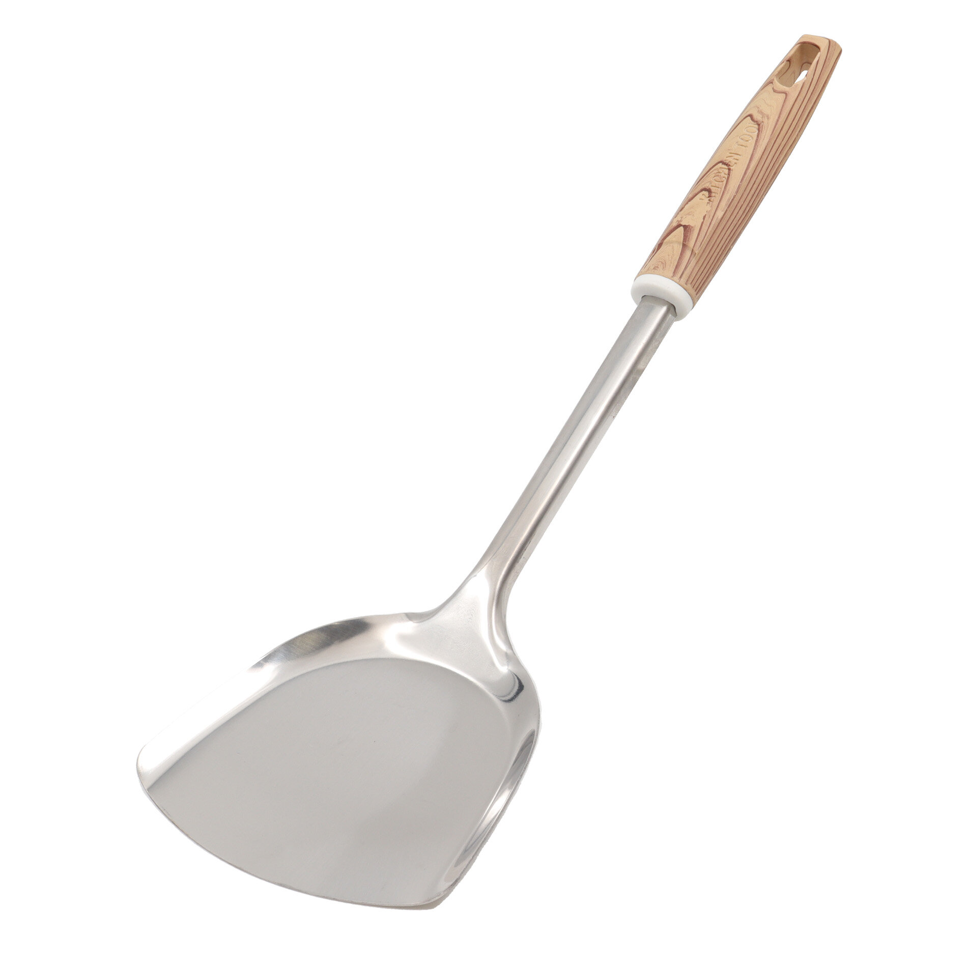 Лопатка поварская, нержавеющая сталь, рабочая поверхность 8,5х8,5 см, общая L 33,5 см, ручка пластик, Astell.