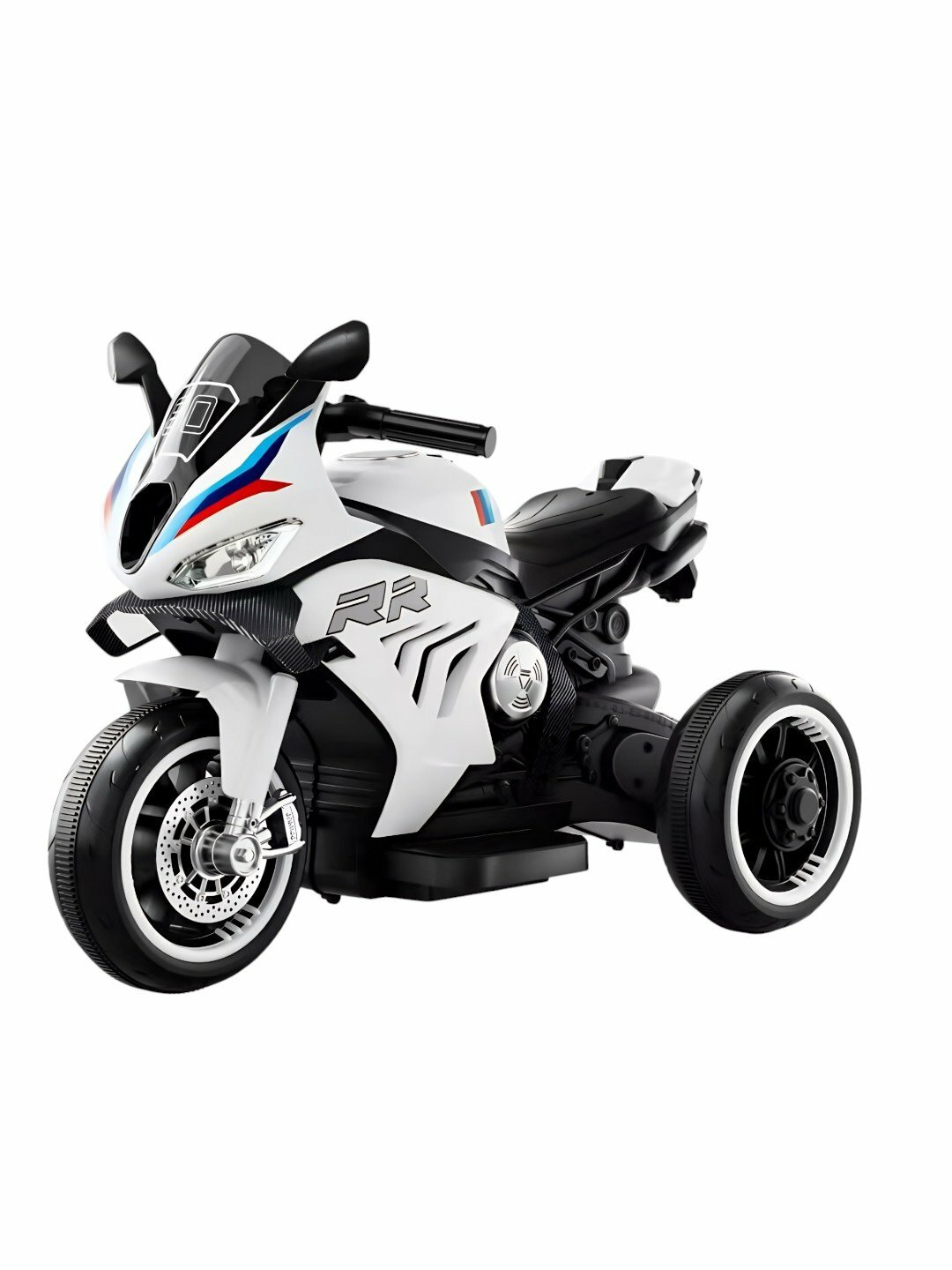 Электромотоцикл детский, на аккумуляторе MINI, от 1 до 3 лет - Белый