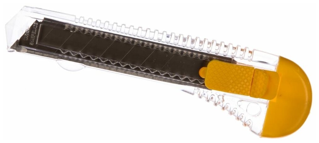 Нож канцелярский технический 18 мм пластиковый