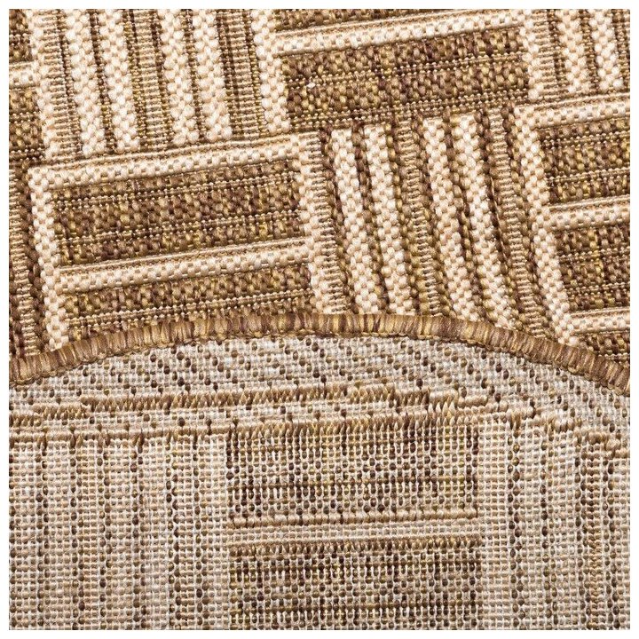 Люберецкие ковры Ковер «Эко», овальный, 100х200 см, полипропилен 100%, джут - фотография № 4