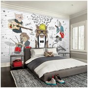 Фотообои флизелиновые с виниловым покрытием VEROL "Кот", 400х283 см, моющиеся обои на стену, декор для дома