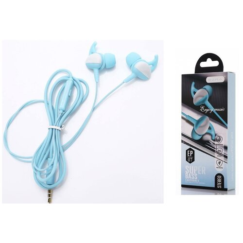 EZRA EP07 Голубые наушники вакуум - гарнитура 33000₽