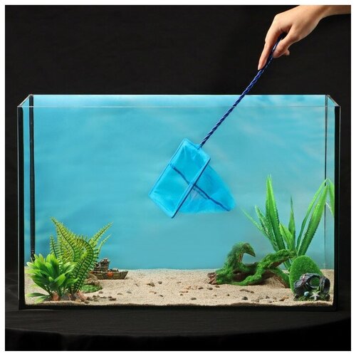 Сачок аквариумный 15 см, синий