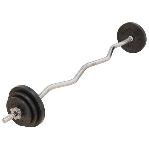 Штанга СпортКом с W-грифом 26 мм, вес 22,5 кг