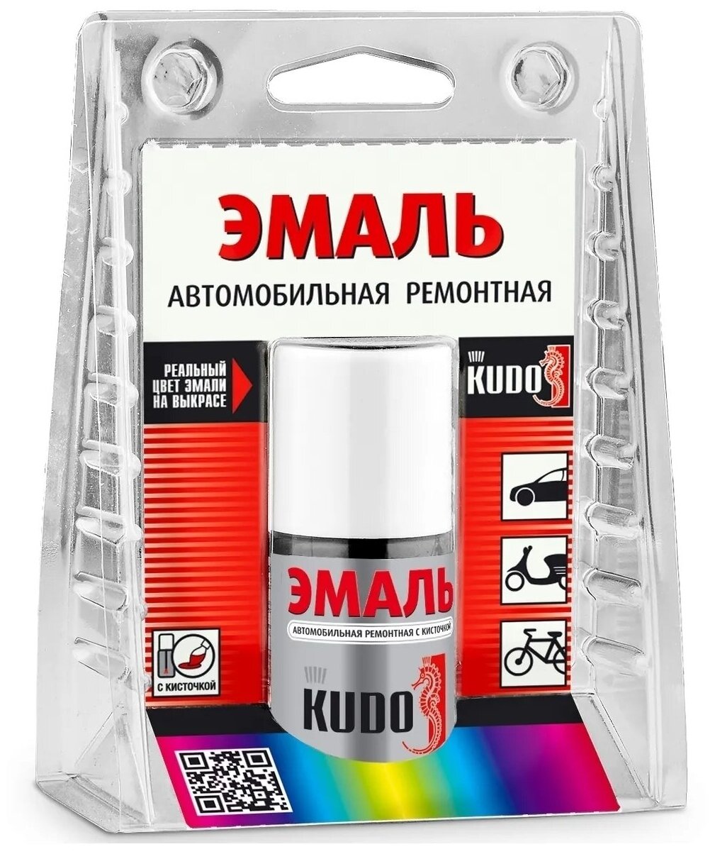 Автоэмаль kudo (606) млечный путь (15мл) ремонтная с кисточкой KUDO KU70606 (1 шт.)