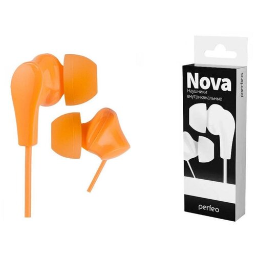 Проводные наушники Perfeo NOVA оранжевый 21000₽