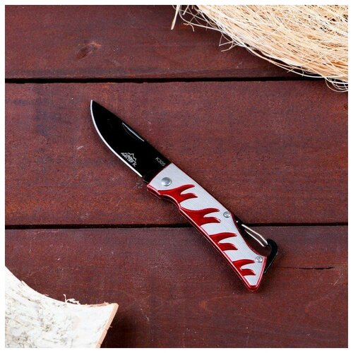 фото Нож перочинный "огненный" лезвие 7см, крепление-петля 16,5см мастер к.