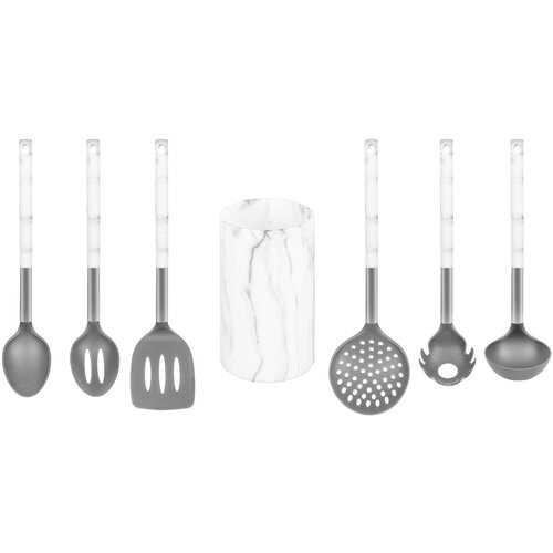 Набор кухонных принадлежностей Elan Gallery Мраморный узор 7 предметов